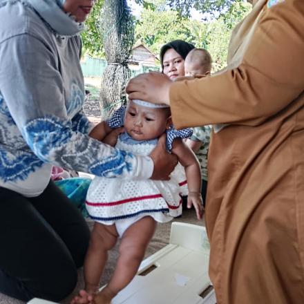 Wujudkan Masyarakat Sehat, Posyandu Teratai II Desa Tanah Abang Rutin Layani Warga